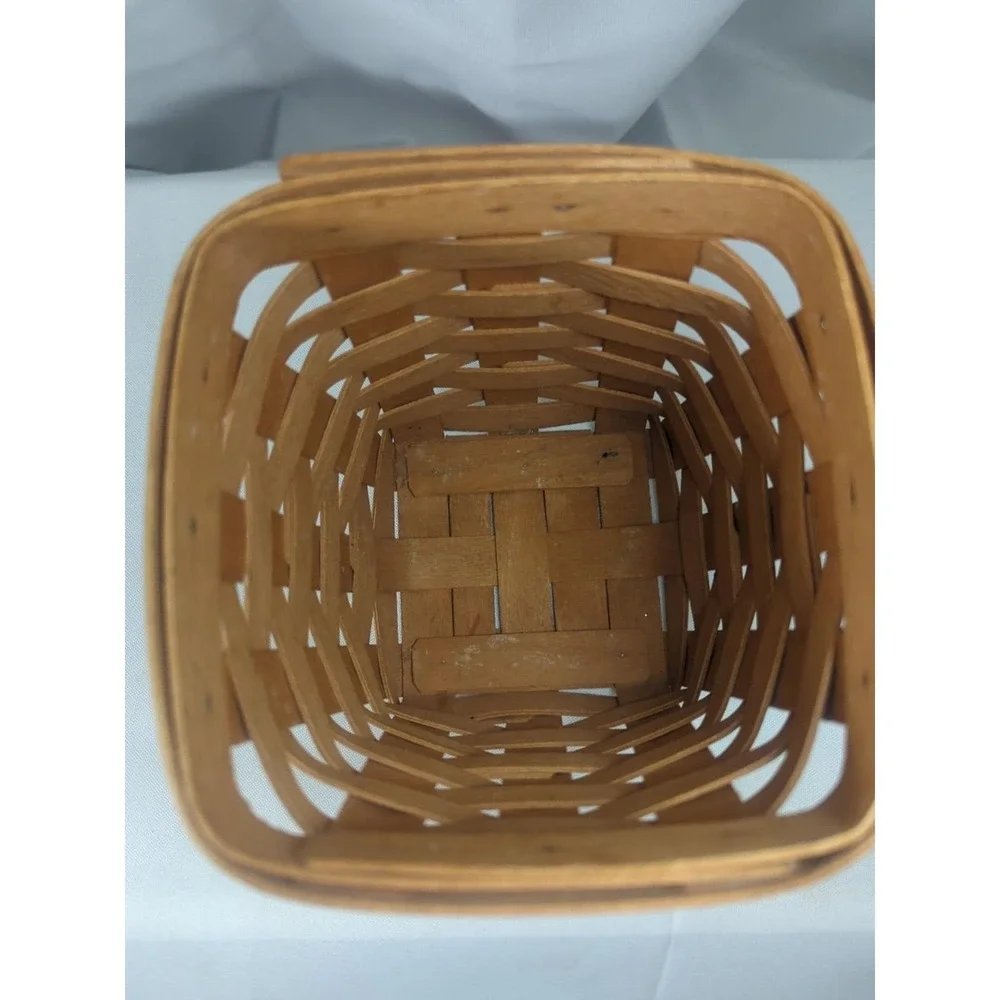 Longaberger Basket Handwoven Marked signed 1995 Small 6
